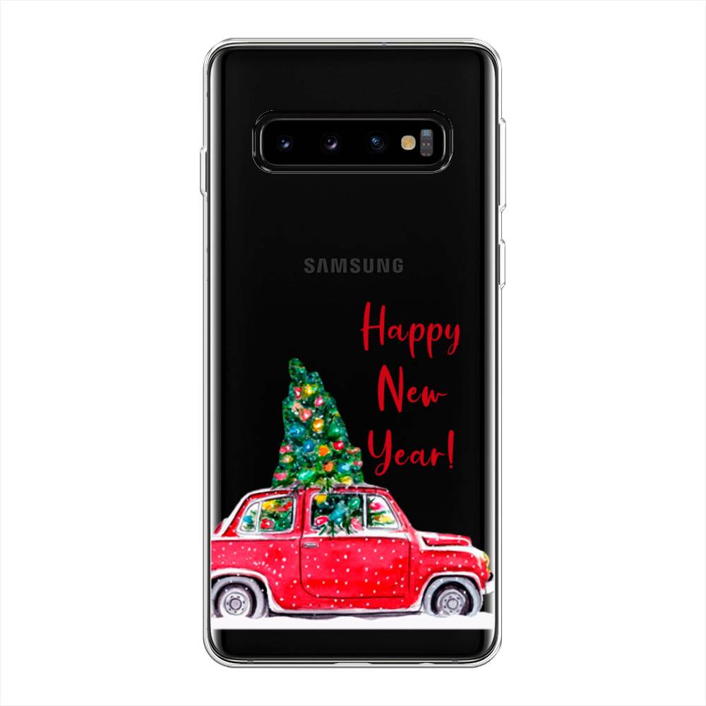 

Чехол на Samsung Galaxy S10 Plus "Happy New Year", Красный;зеленый, 27150-5