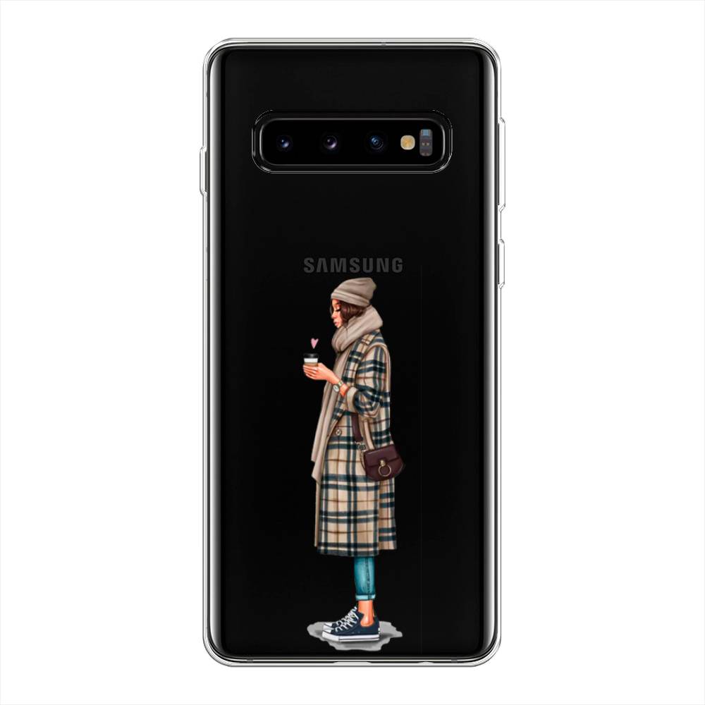 

Чехол на Samsung Galaxy S10 Plus "Утренний кофе", Коричневый;бежевый, 27150-6