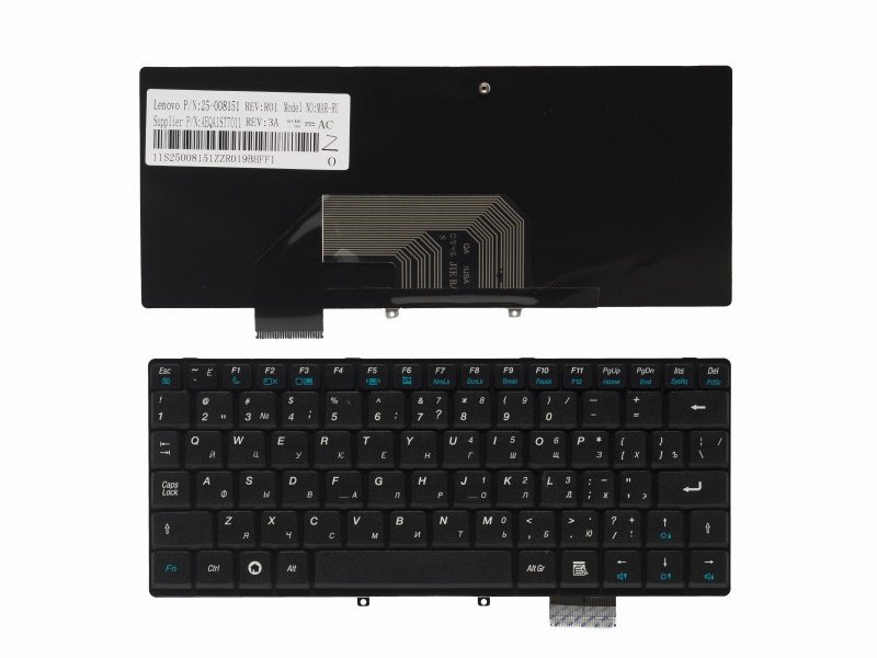 

Клавиатура для ноутбука Lenovo IdeaPad S9, S10 (25-008151), 25-007975, 25-007999, 25-008121, 25-008128, 25-008151, 25007975, 25008121, 25008128, 25008151, 42T41