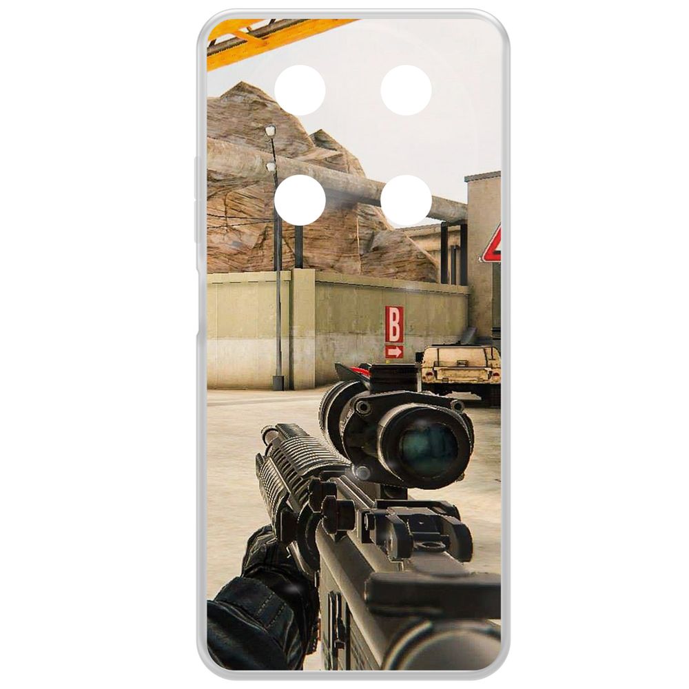 

Чехол-накладка Krutoff Clear Case Cтандофф 2 (Standoff 2) - Оптика для ITEL RS4, Прозрачный