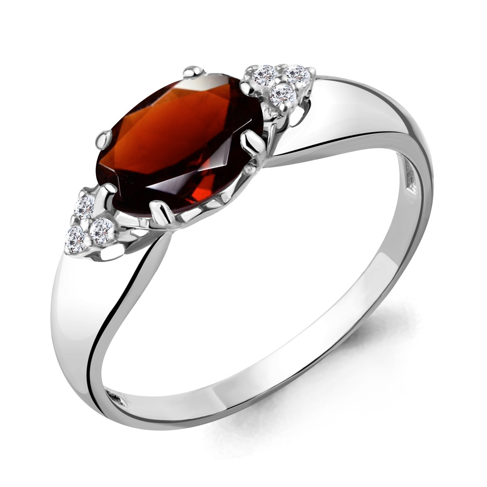 

Кольцо из серебра с гранатом Aquamarine Aquamarine 6914703А_925_р р, 6914703А_925_р