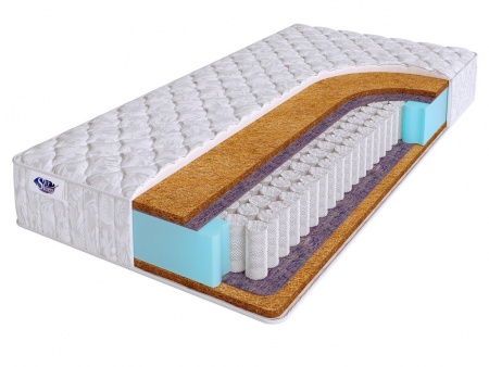 

Матрас SkySleep 180 x 185 NATURE Anatomic Hard S500, Белый, NATURE ANATOMIC HARD S500