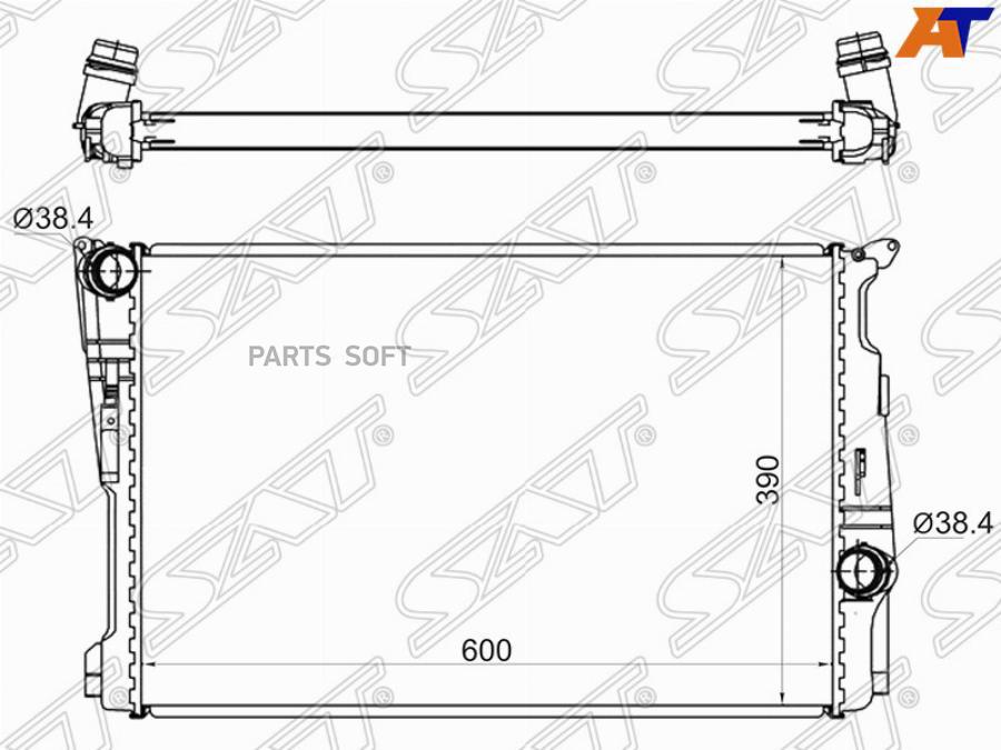 

Радиатор Bmw X3 F25 1.8d/2.0d 10- Sat арт. BW0014-1