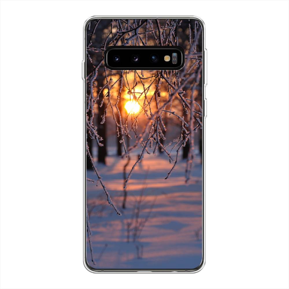 

Чехол на Samsung Galaxy S10 Plus "Зима 7", Оранжевый;розовый;черный, 27150-2