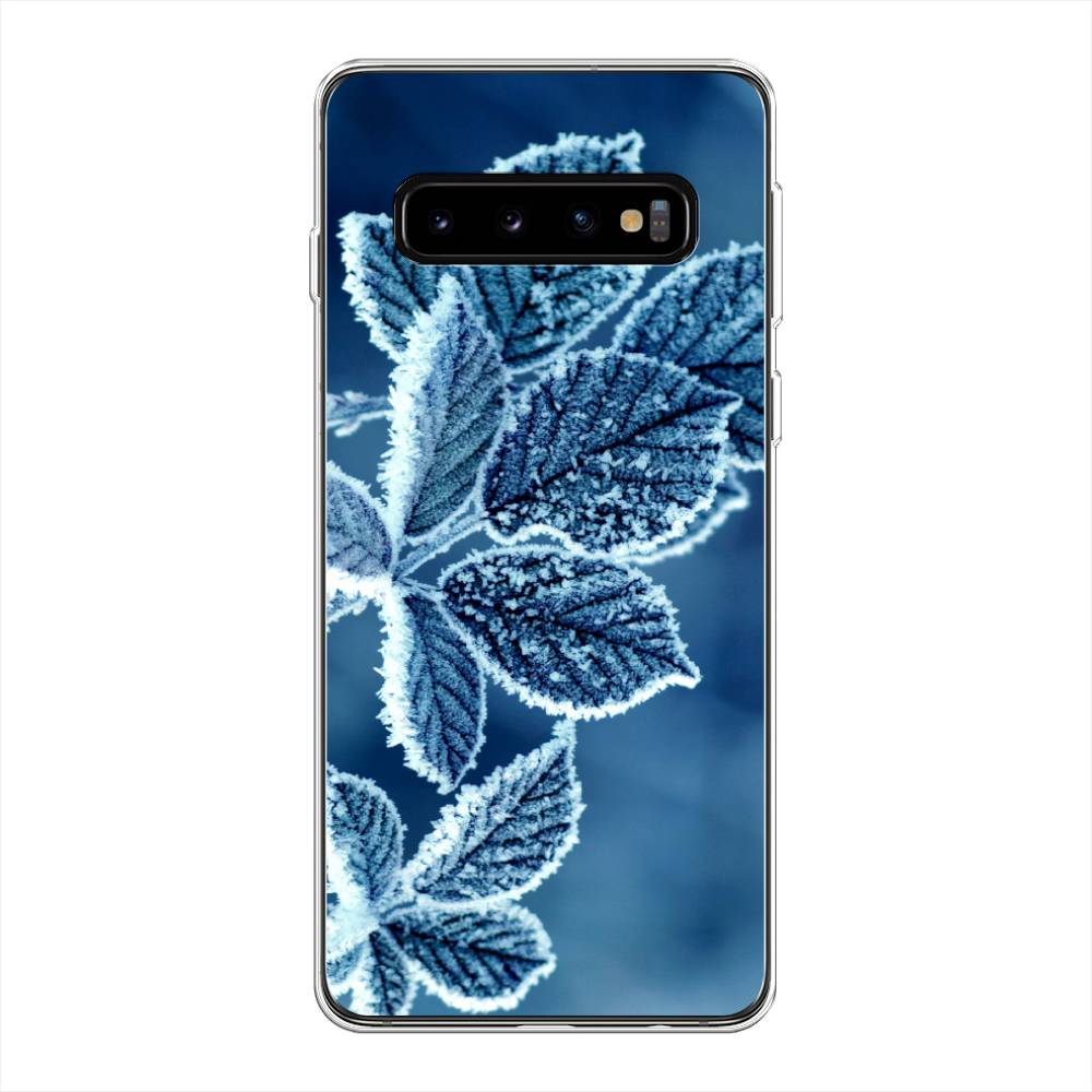 

Чехол на Samsung Galaxy S10 Plus "Зима 6", Голубой;белый, 27150-2