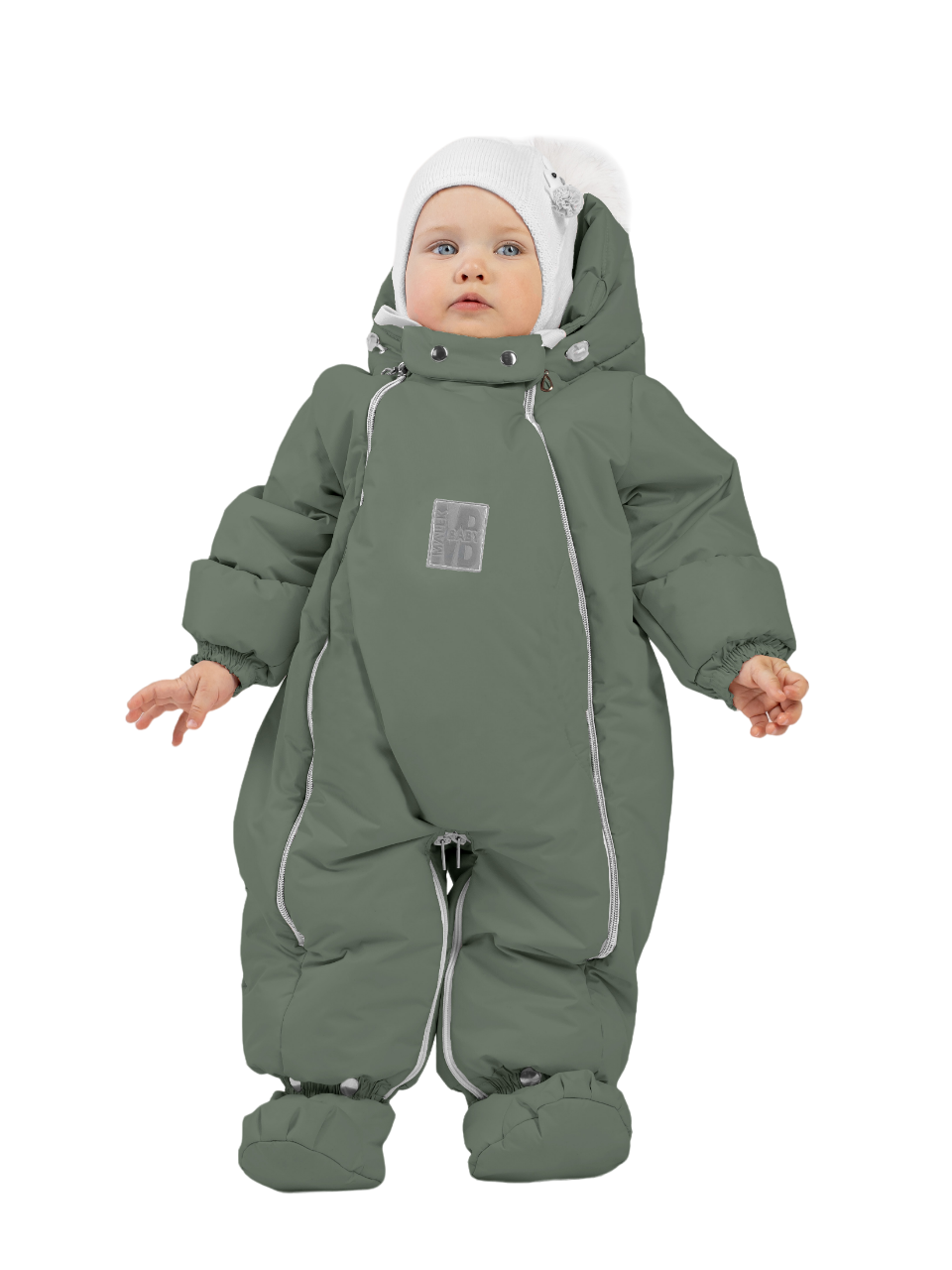 

Комбинезон-конверт Malek-Baby 163шм/1, Серо-зеленый, 80, 163шм/1