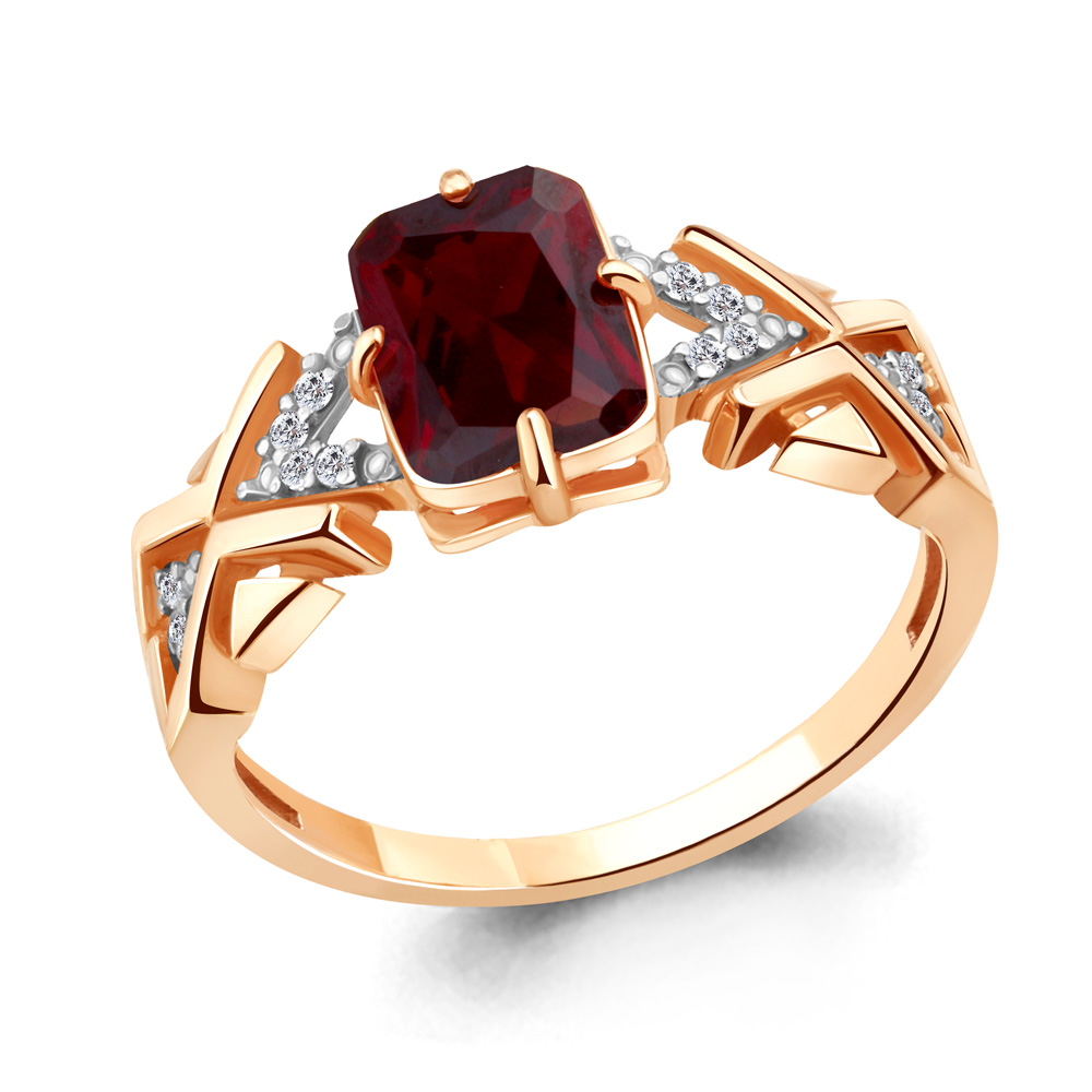 

Кольцо из серебра с фианитом Aquamarine Aquamarine 6914085А_925_з р, 6914085А_925_з