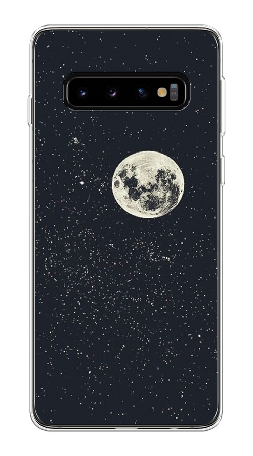 

Чехол на Samsung Galaxy S10 Plus "Полнолуние", Красный, 27150-2