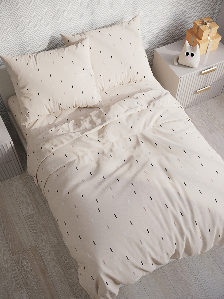 

Пододеяльник Simple House Lazar компаньон 1,5-сп 145х215 см, Бежевый