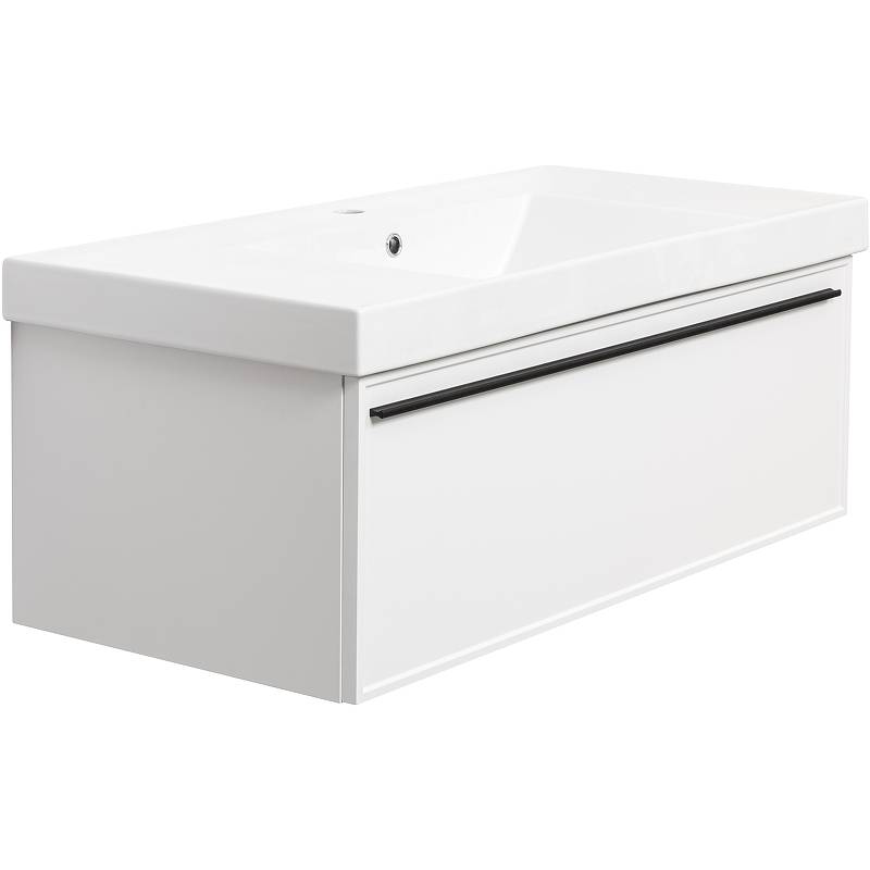 керамогранит la fenice touch bianco rett 60x120 Тумба с раковиной La Fenice Elba Bianco белый 100