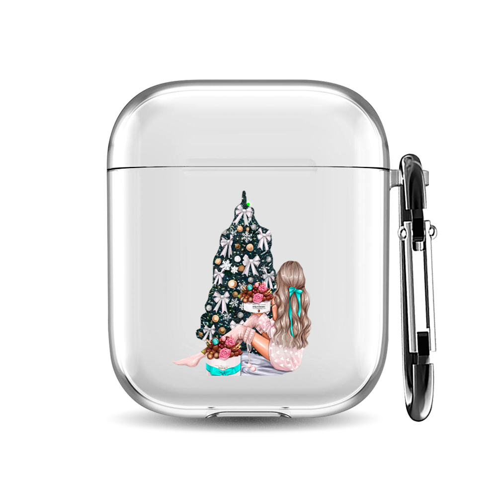 

Силиконовый чехол для наушников Airpods 1/2 "New Year", AIPC-410-9A-1