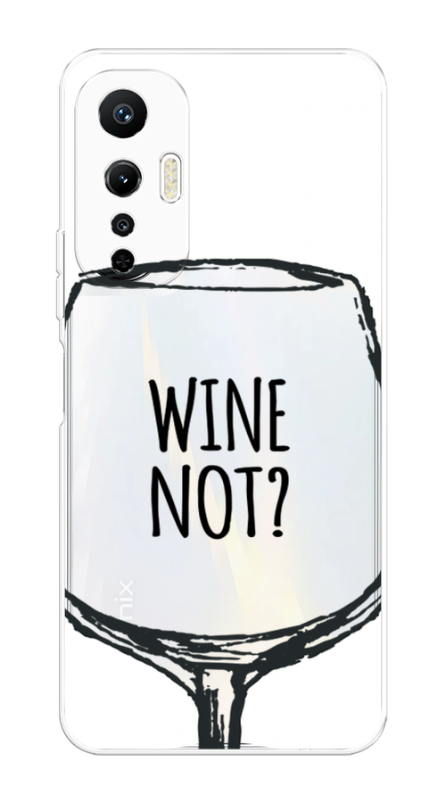 

Чехол на Infinix Hot 20S "Wine not white", Белый, 3103650-6
