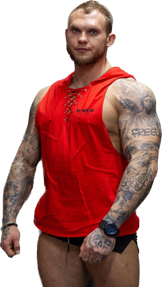 

Майка мужская INFERNO style М-014-000 красная 4XL, Красный, М-014-000