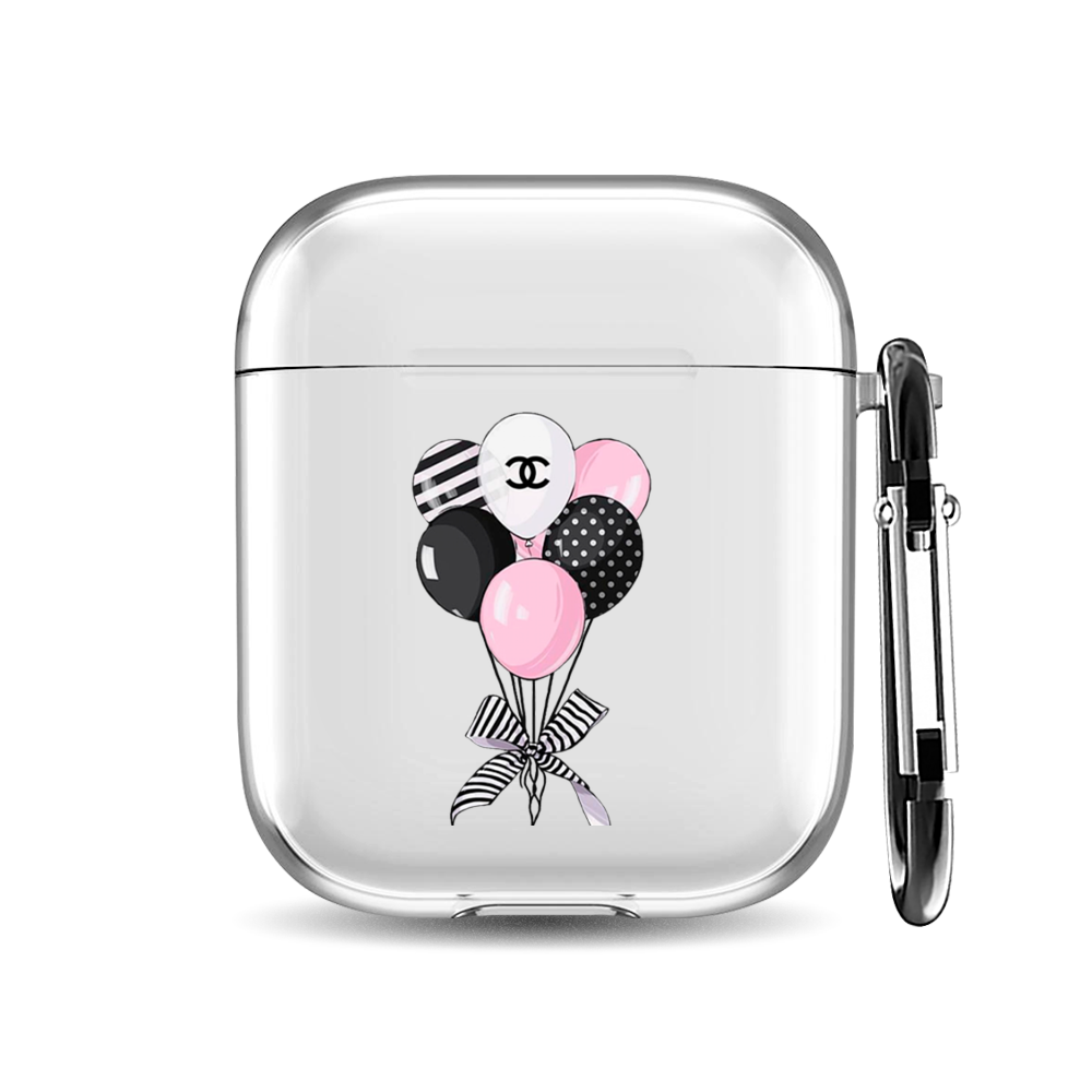 

Силиконовый чехол для наушников Airpods 1/2 "Шарики Chanel", AIPC-410-9A-1