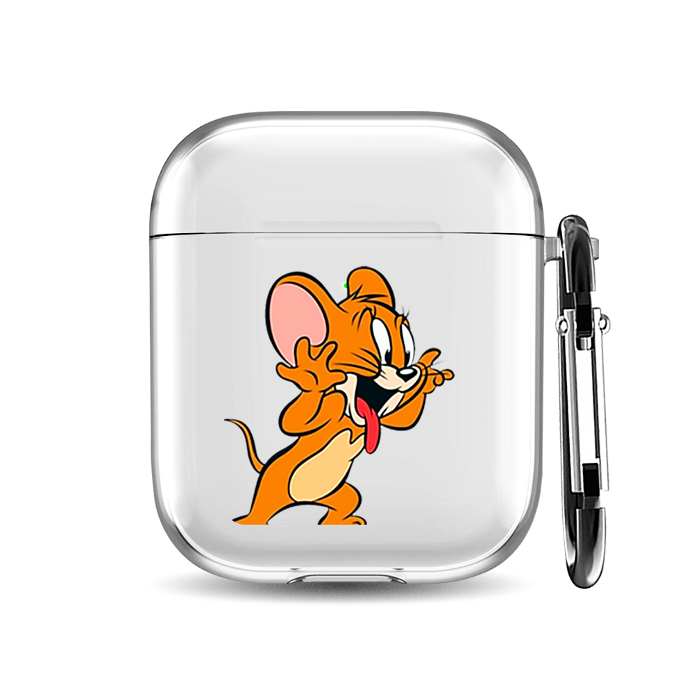 

Силиконовый чехол для наушников Airpods 1/2 "Мышонок Джерри", AIPC-410-9A-1