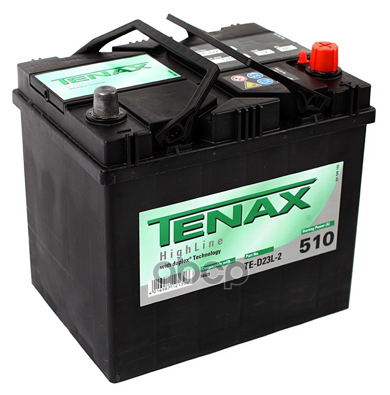 Аккумулятор tenax 60ач en510 asia 232х173х225 высокий te-d23r-2 sale