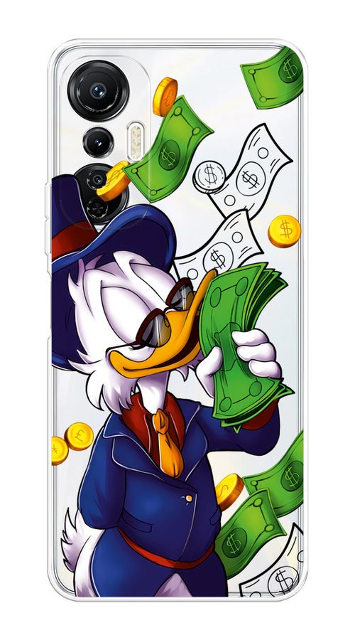 

Чехол на Infinix Hot 20S "Scrooge McDuck with Money", Синий;зеленый;белый, 3103650-6