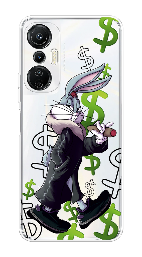 

Чехол на Infinix Hot 20S "Rich Bugs Bunny", Зеленый;черный;голубой, 3103650-6