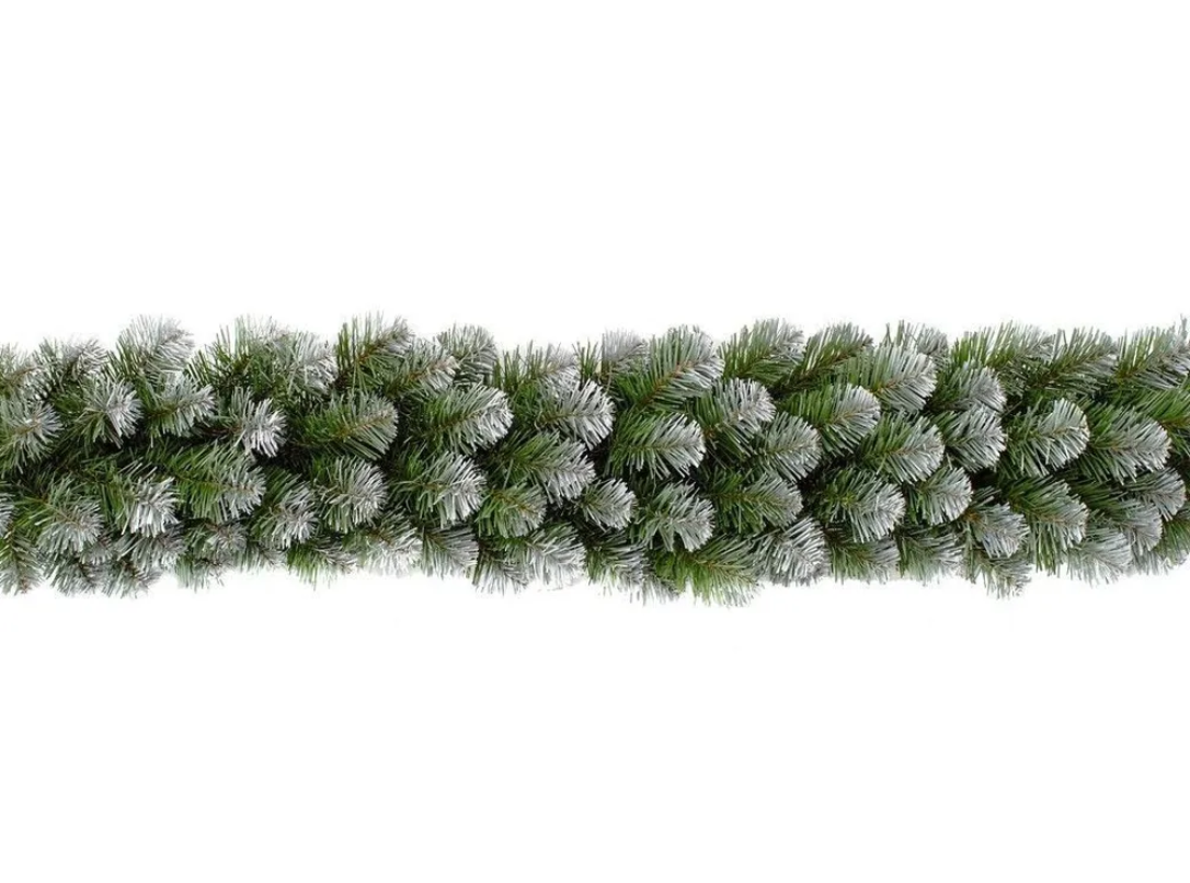 Хвойная гирлянда заснеженная, хвоя - PVC, 180х30 см, Triumph Tree