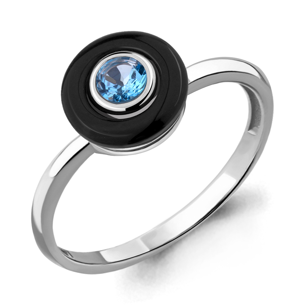 

Кольцо из серебра с топазом Aquamarine Aquamarine 6910705_925_р р. 17, 6910705_925_р