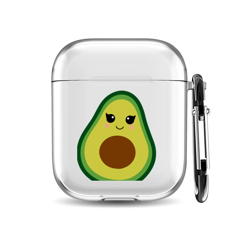 

Силиконовый чехол для наушников Airpods 1/2 "Ms Avocado", AIPC-410-9A-1