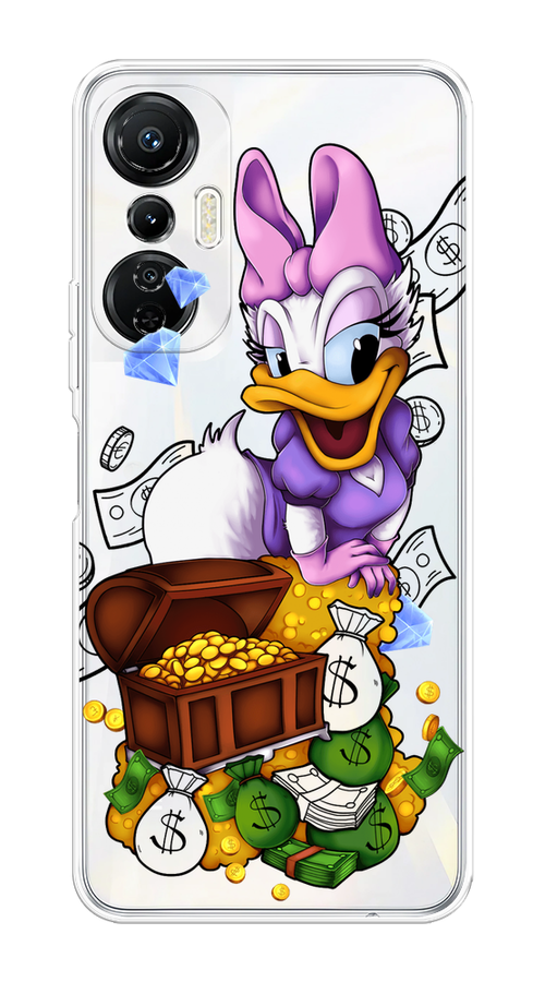 

Чехол на Infinix Hot 20S "Rich Daisy Duck", Коричневый;белый;фиолетовый, 3103650-6