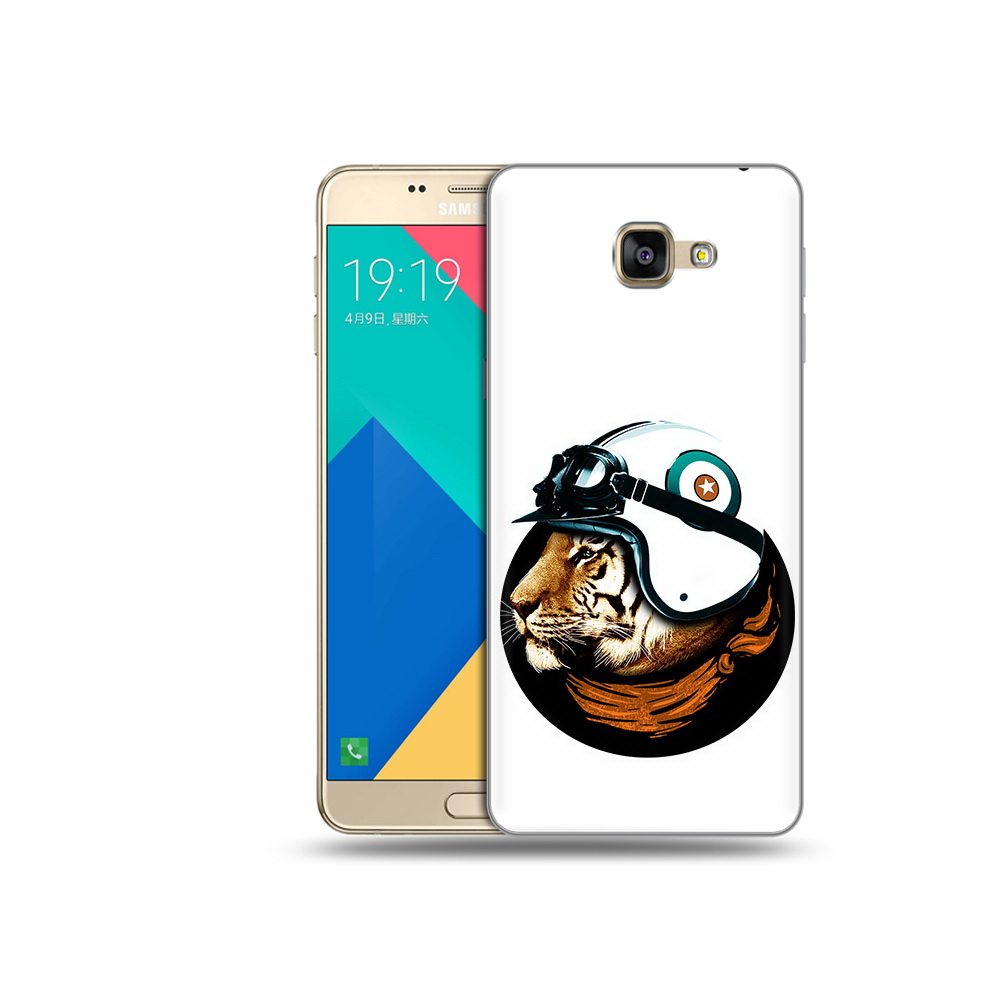 

Чехол MyPads Tocco для Samsung Galaxy A9 Тигр в шлеме (PT25200.562.171), Прозрачный, Tocco