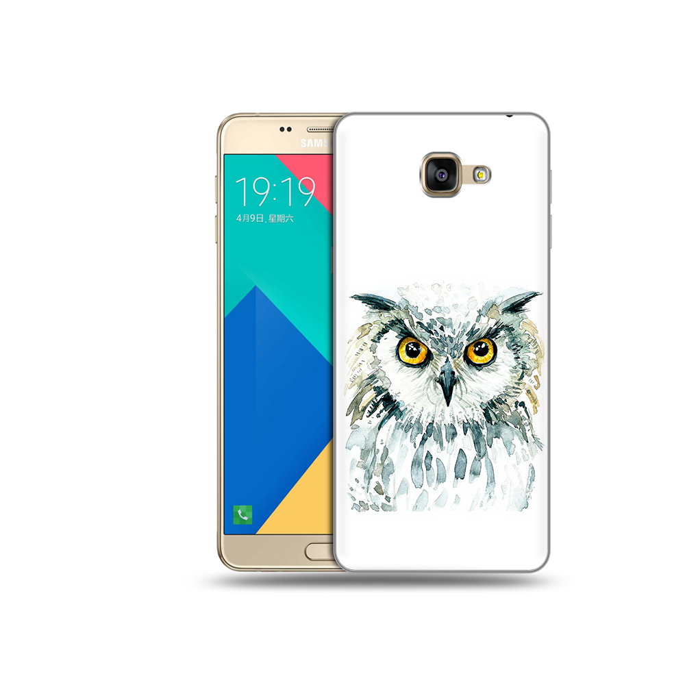 

Чехол MyPads Tocco для Samsung Galaxy A9 Серьезная сова (PT25200.562.156), Прозрачный, Tocco