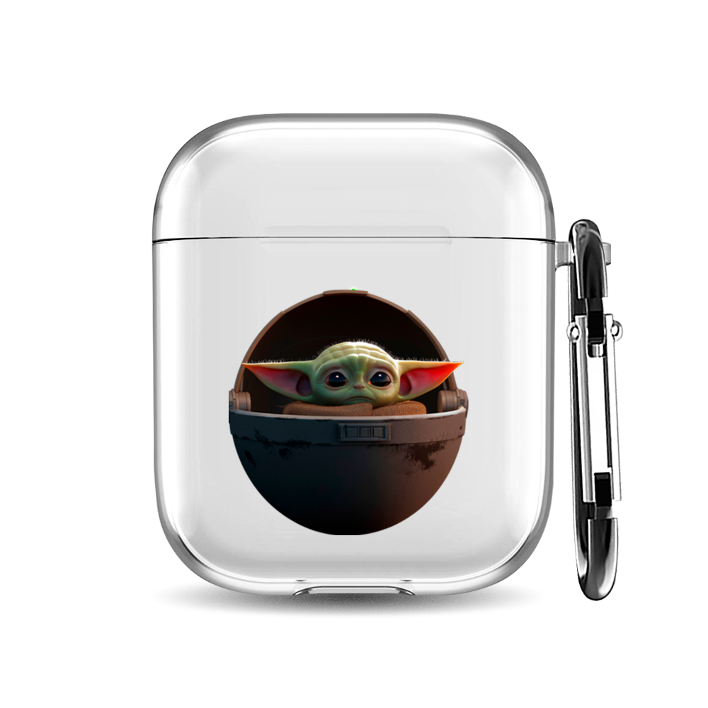 

Силиконовый чехол для наушников Airpods 1/2 "Adorable Baby Yoda", AIPC-410-9A-1