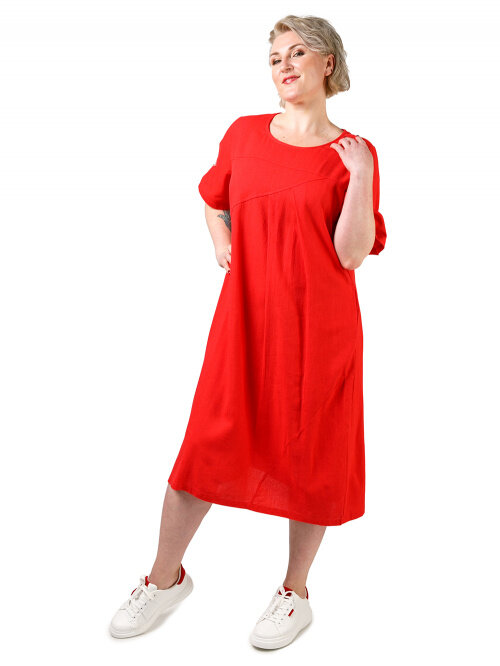 фото Повседневное платье женское westfalika ef20-92012-2-1 красное 54 ru