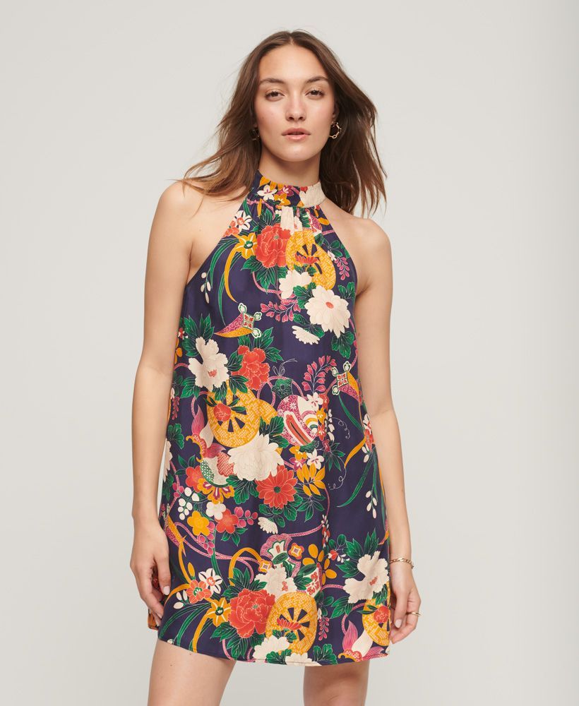 

Платье женское Superdry W8011458A синее 10 UK, Синий, W8011458A