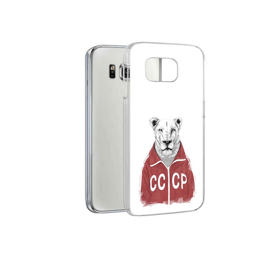 Чехол MyPads Tocco для Samsung Galaxy S6 львица ссср (PT12300.506.450)