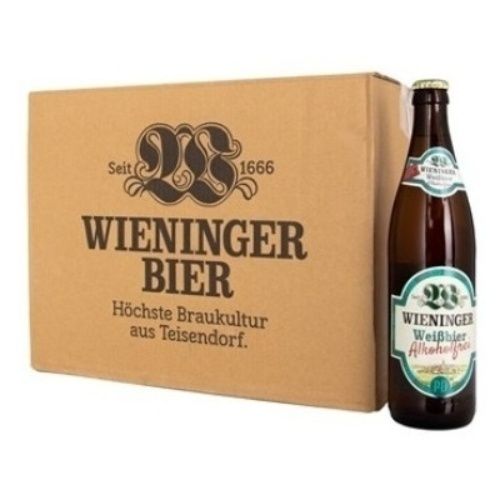 Б/а пиво Wieninger Weissbier Alkoholfrei светлое нефильтрованное  20шт х 500 мл