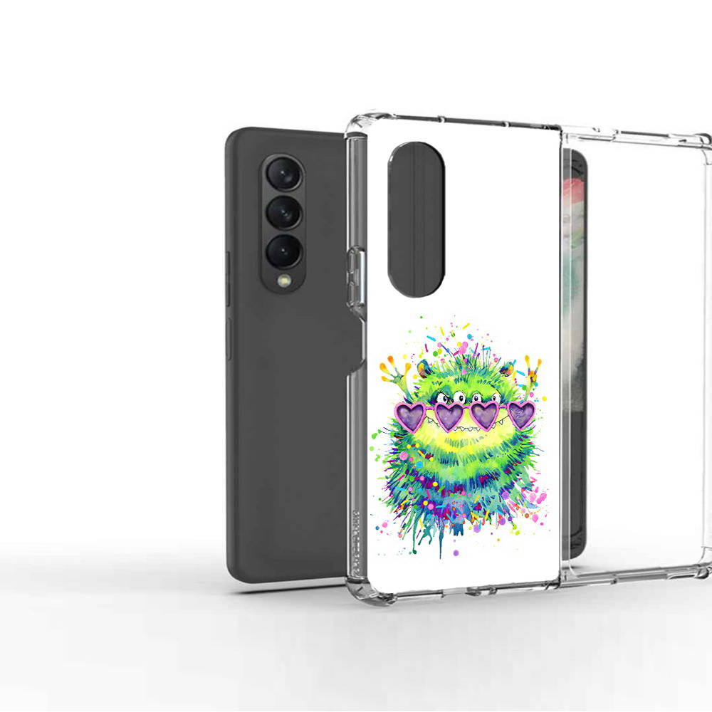 

Чехол MyPads Tocco для Samsung Galaxy Z Fold 3 Пушистый персонаж, Прозрачный, Tocco
