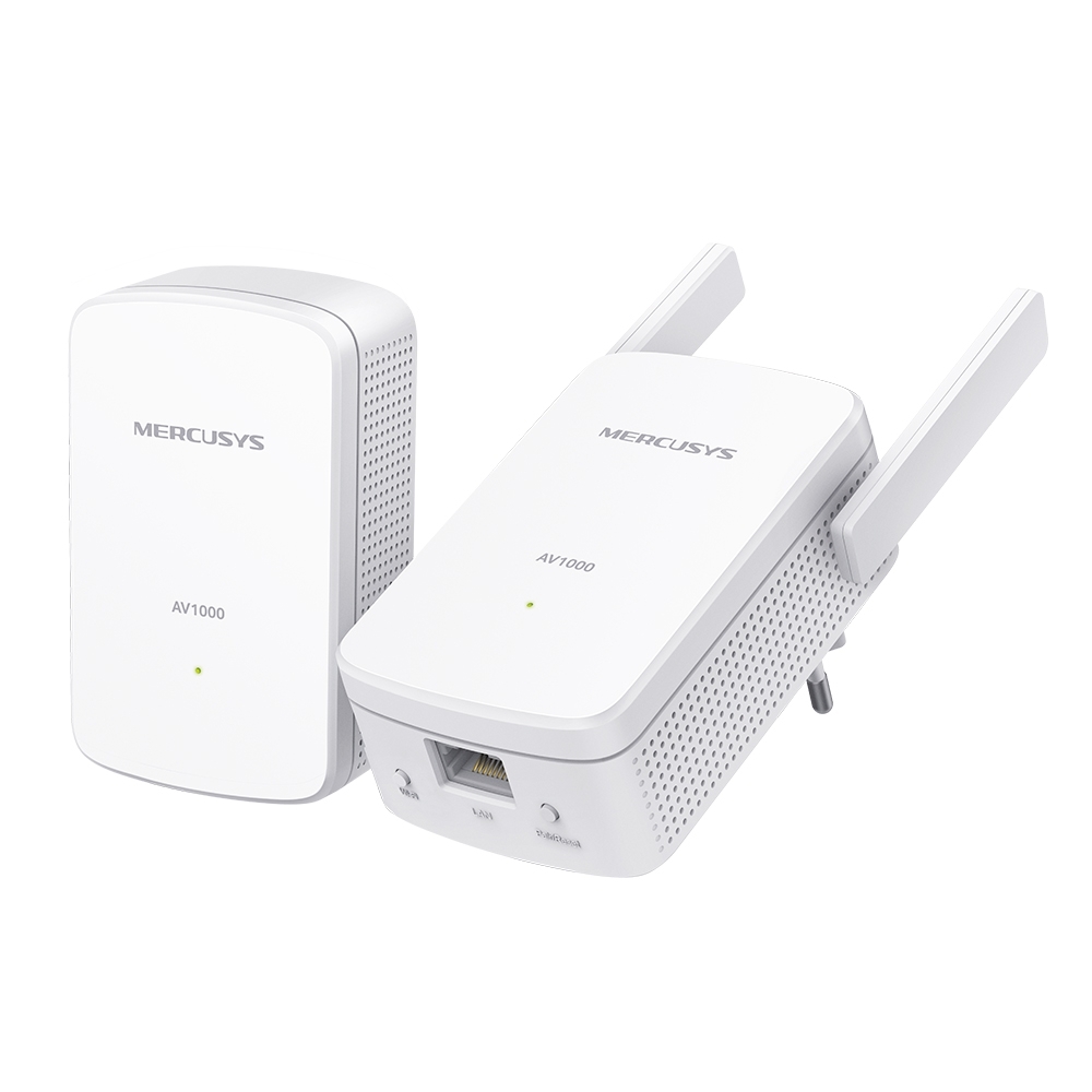 

Wi-Fi адаптер Powerline Mercusys MP510 KIT, Белый