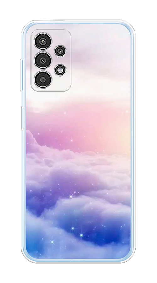 

Чехол на Samsung Galaxy A13 4G "Небеса", Голубой;белый;розовый, 2104850-2
