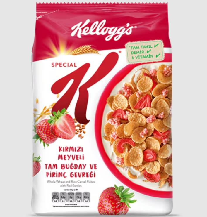 Хлопья Kelloggs Special K пшеничные с красными ягодами 400 г 469₽