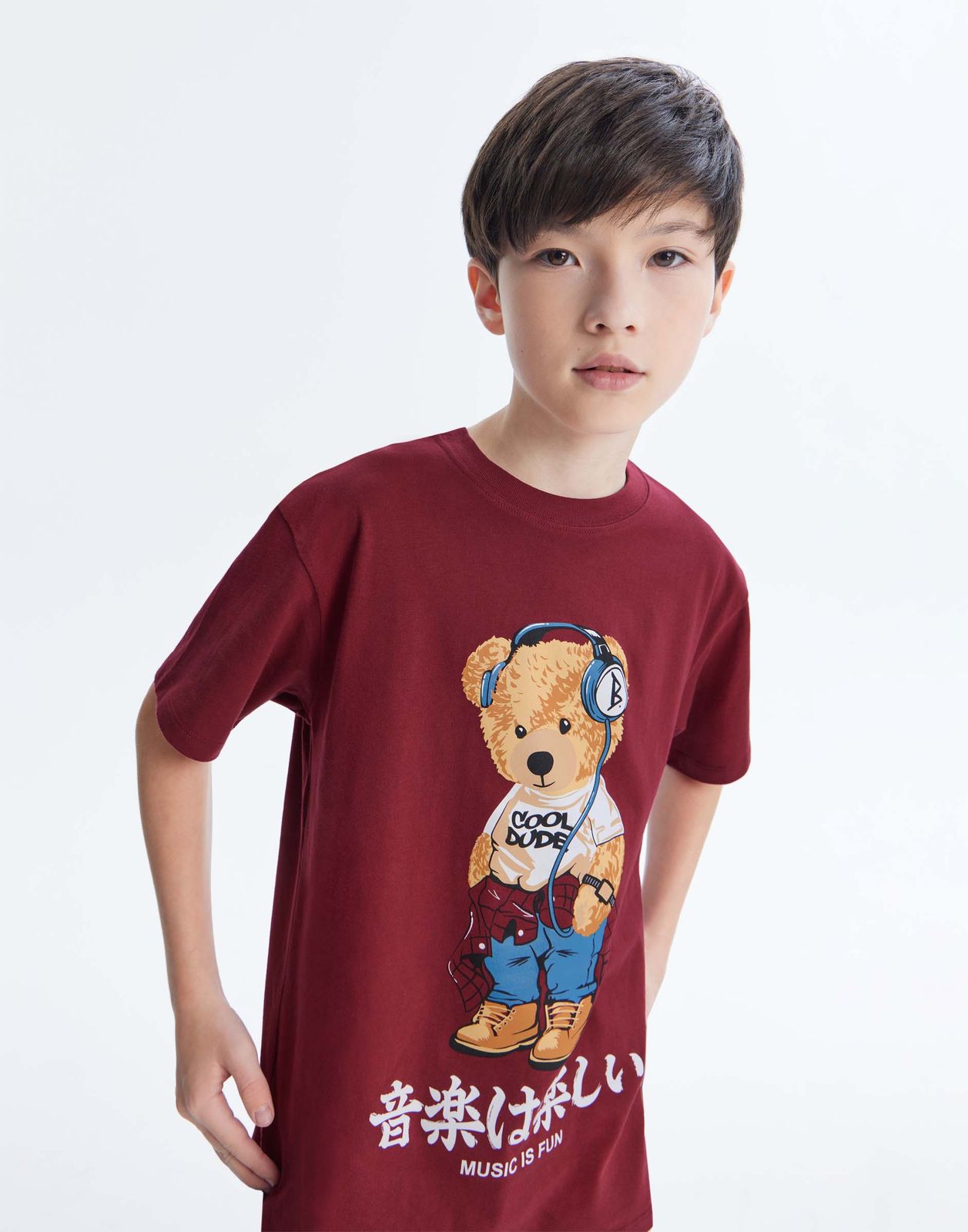 

Футболка для мальчика Gloria Jeans BKT016973 бордовый 12-14л/164, BKT016973