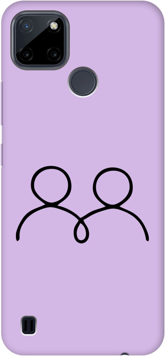 

Чехол на Realme C21Y "Couple Lines" сиреневый, Фиолетовый;серый, 5649