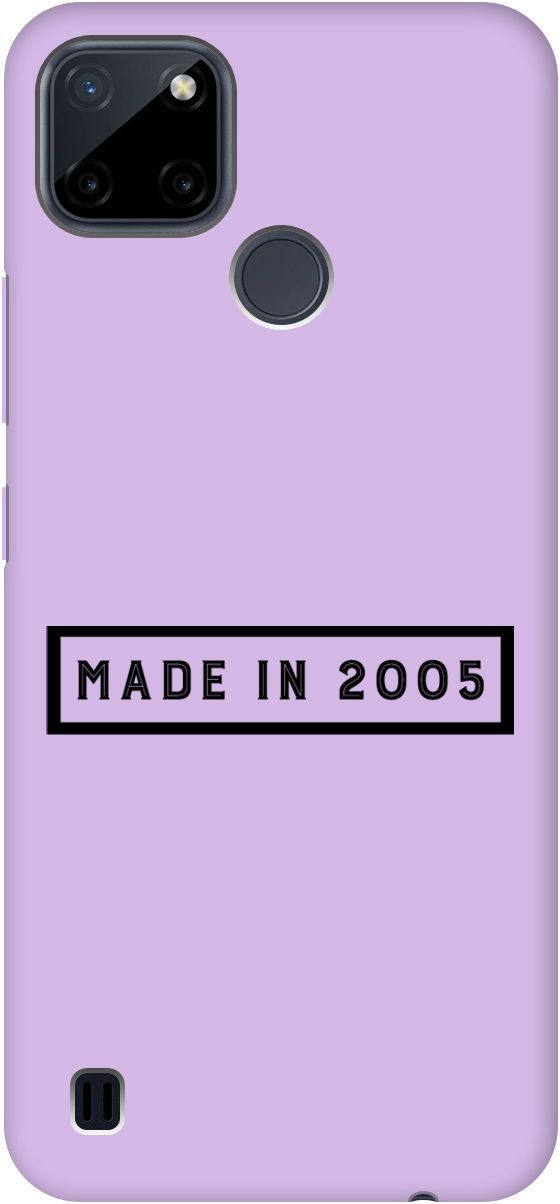 

Чехол на Realme C21Y "2005" сиреневый, Фиолетовый;черный, 5649