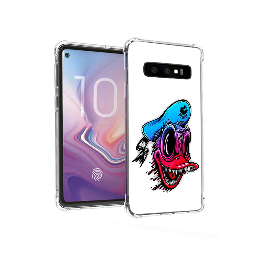 

Чехол MyPads Tocco для Samsung Galaxy S10 Дональд (PT125897.498.71), Прозрачный, Tocco