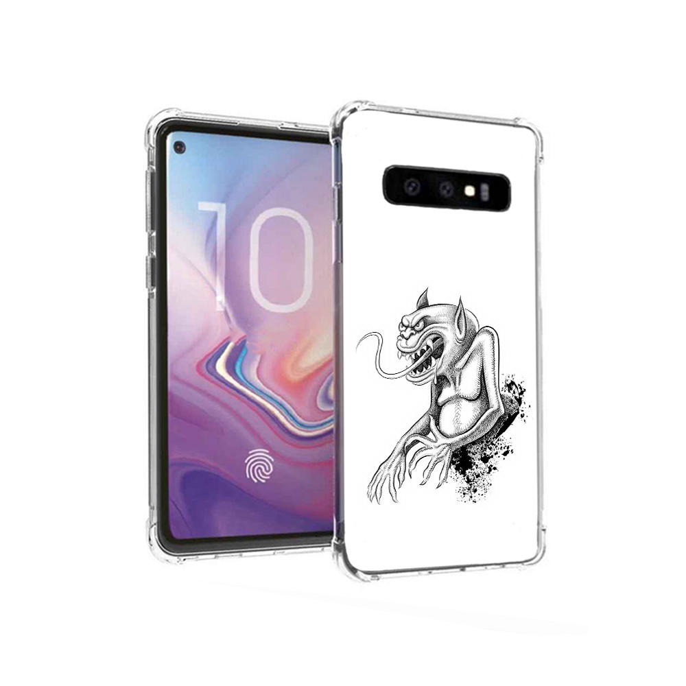 

Чехол MyPads Tocco для Samsung Galaxy S10 чорт (PT125897.498.692), Прозрачный, Tocco