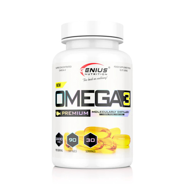 Рыбий жир, омега-3 Genius Nutrition Omega 3 капсулы 90 шт.