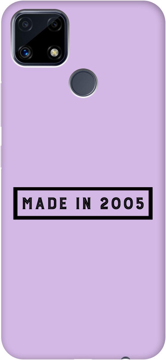 

Чехол на Realme C25 "2005" сиреневый, Фиолетовый;черный, 5623