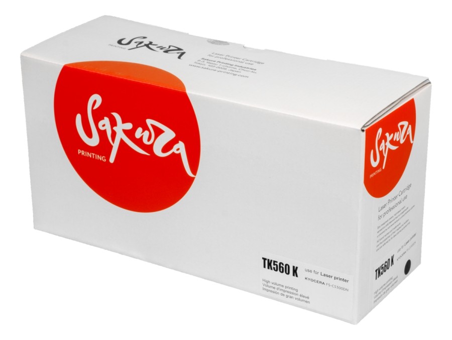 Картридж для лазерного принтера SAKURA TK560K (SATK560K) черный, совместимый