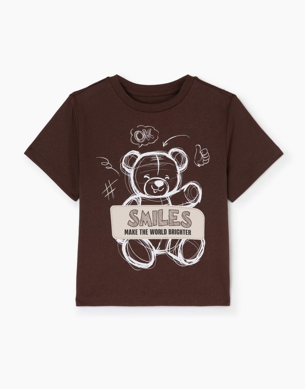

Футболка для мальчика Gloria Jeans BKT015937 коричневый 2-4г/104, BKT015937