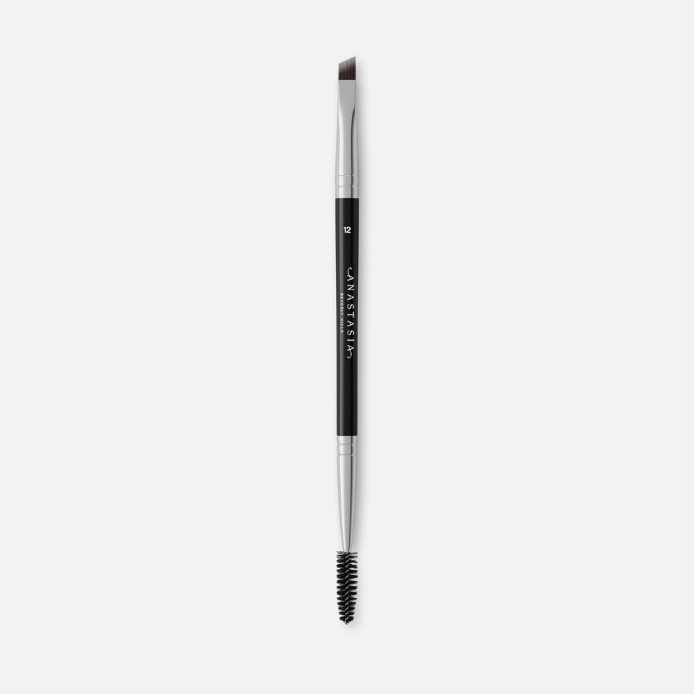 Кисть для бровей ANASTASIA BEVERLY HILLS Dual Ended Firm Angled Brush 12 двойная черная 3150₽