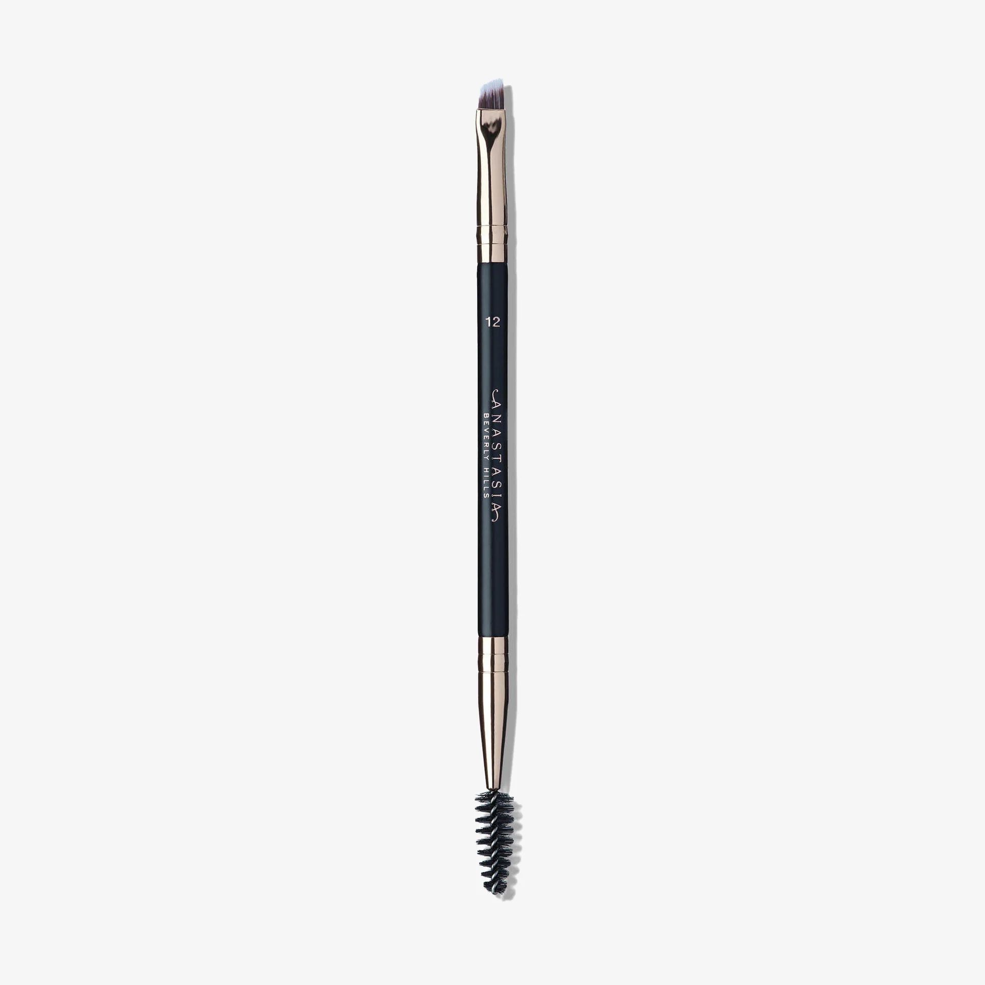 Кисть для бровей ANASTASIA BEVERLY HILLS Dual Ended Firm Angled Brush 12 двойная черная 3150₽