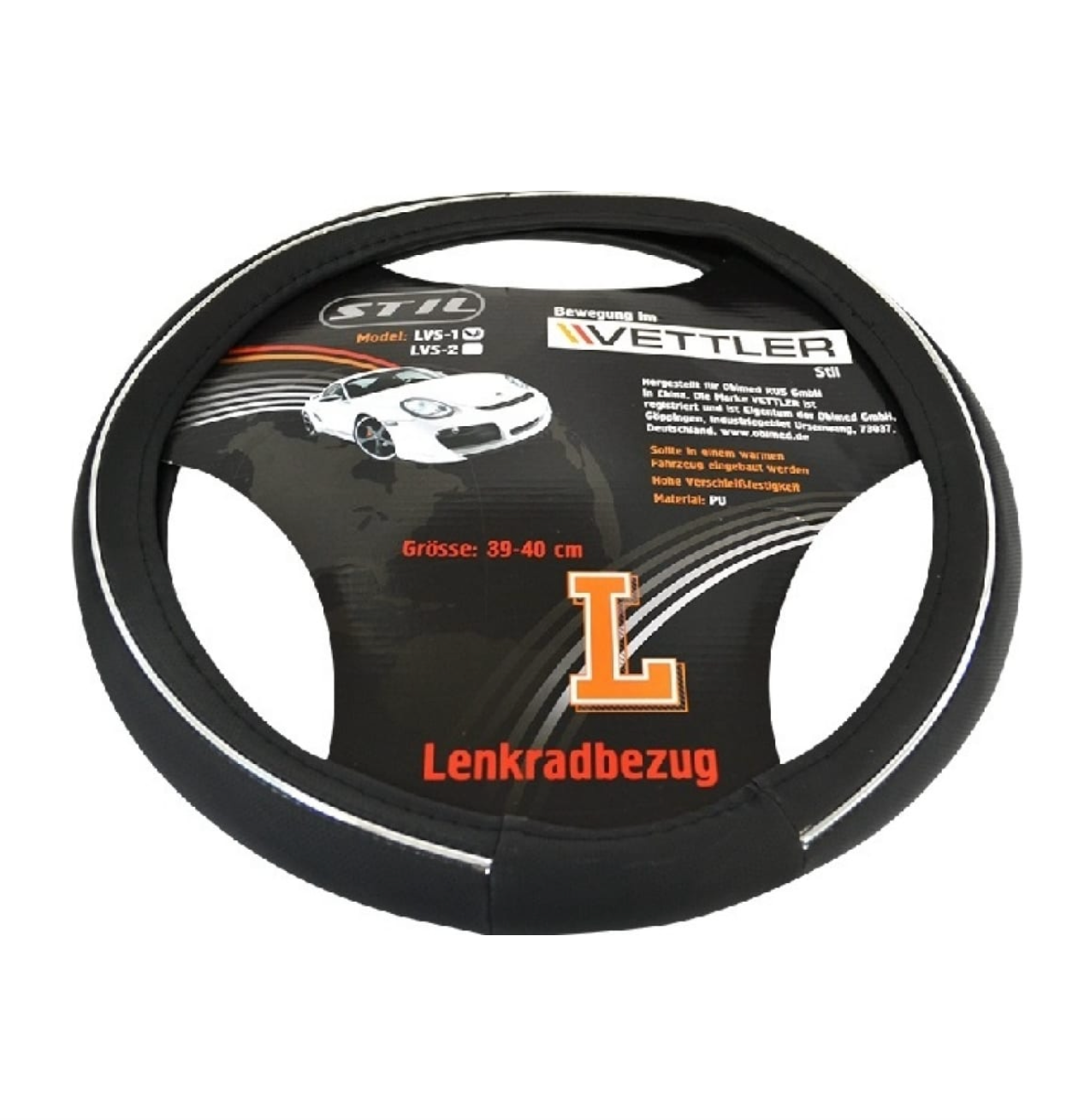 

VETTLER Оплетка на руль L 39-40 см. (классика, Волга) экокожа LVS-1 Stil VETTLER