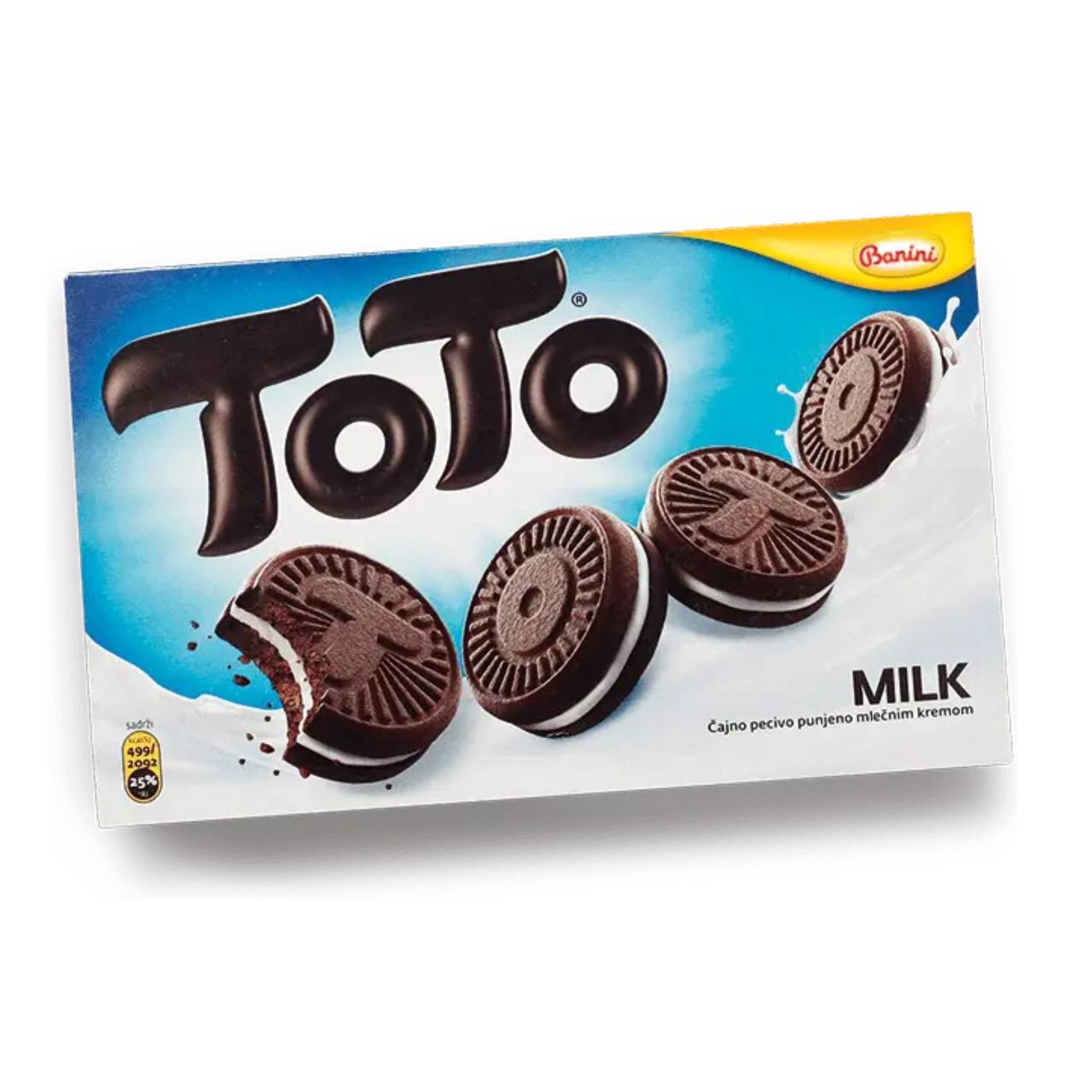 Печенье Banini Toto Milk с молочной начинкой, 220 г